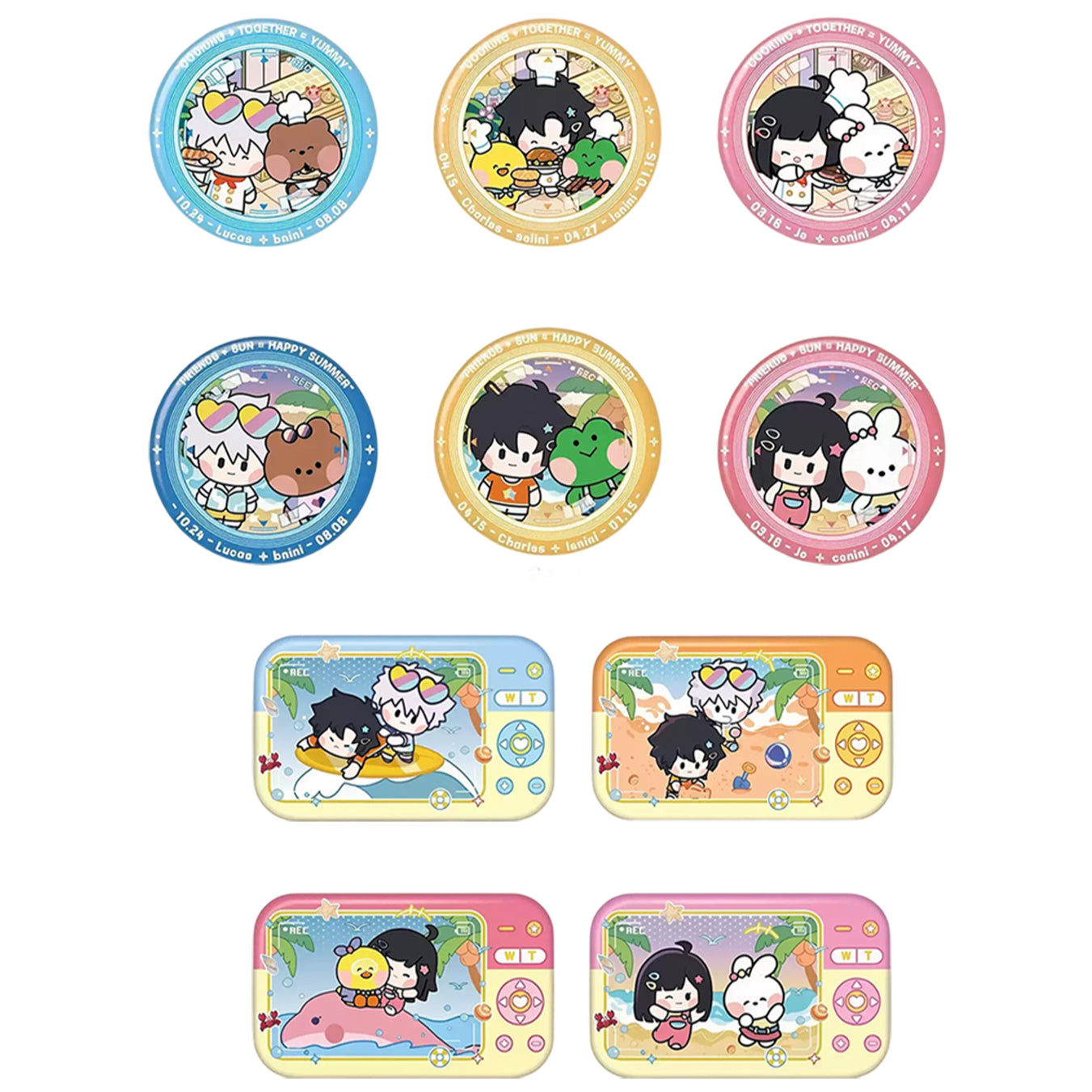 Link Click × LINE FRIENDS Camera Badge Blind Box - GoodsFun