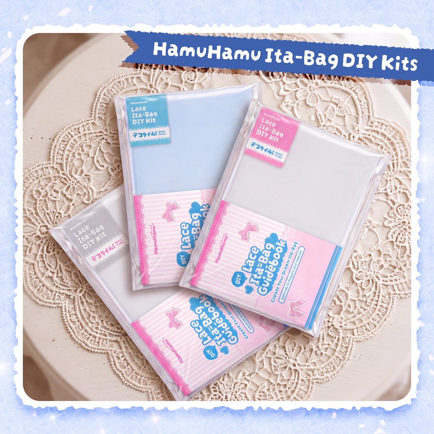 DECO YOUR DREAM ITA-BAG. FAST.: HamuHamu Ita Bag Decoration Kits - Lace Theme