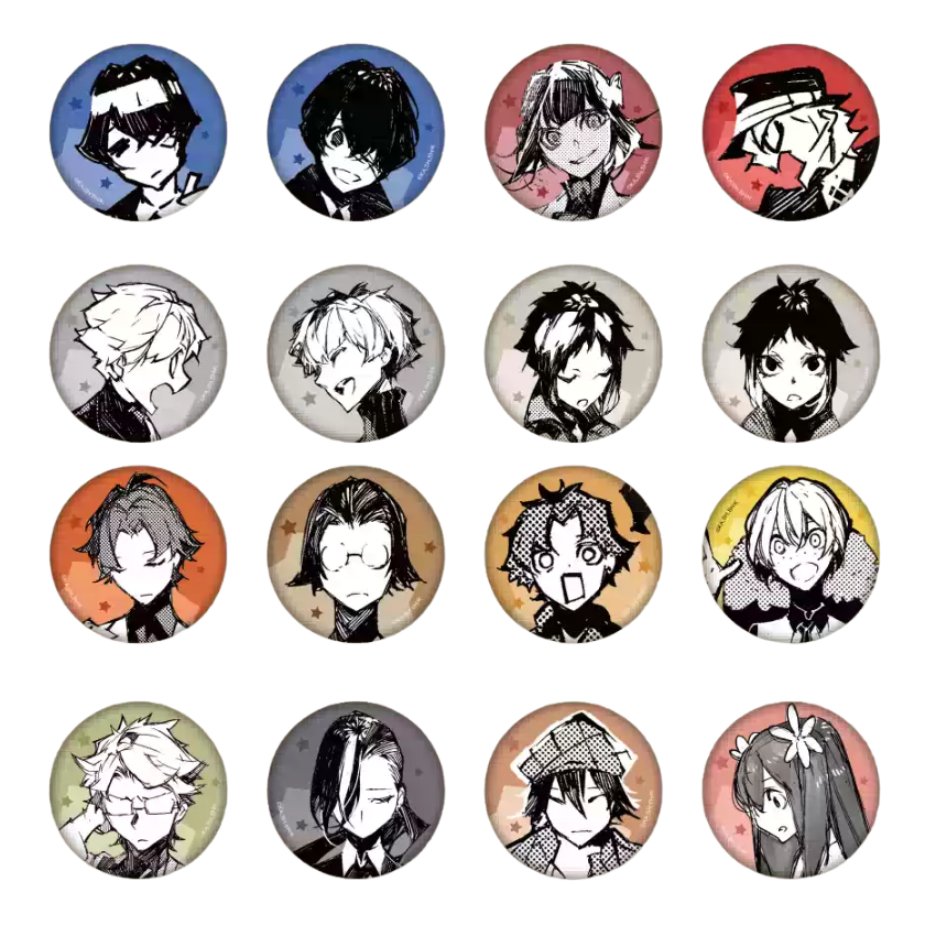 Bungo Stray Dogs BEAST Series 32mm Mini Badge Blind Box - Tian Jiao Works