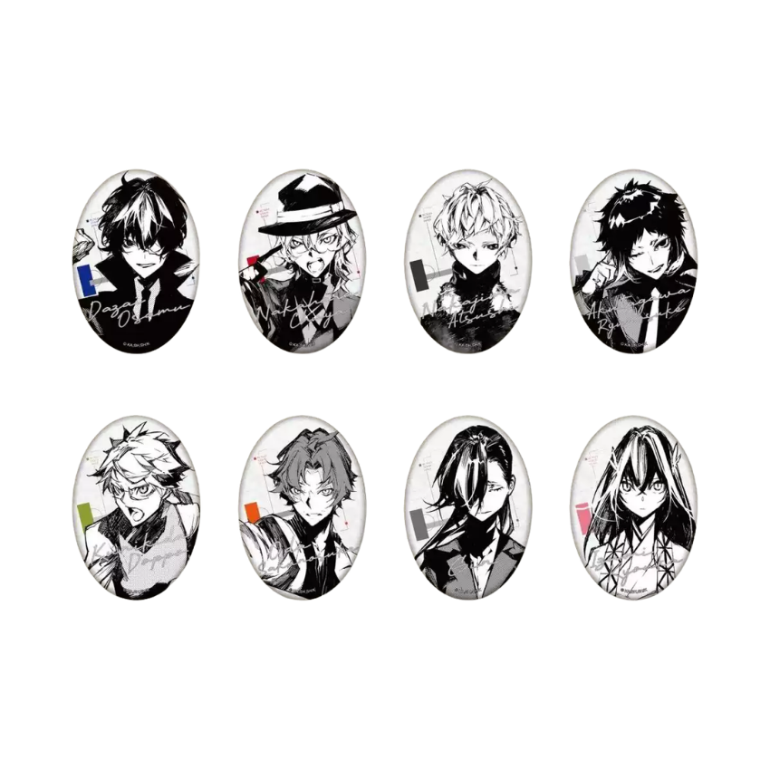 Bungo Stray Dogs BEAST Series 45*65mm Oval Badge Blind Box - Tian Jiao Works
