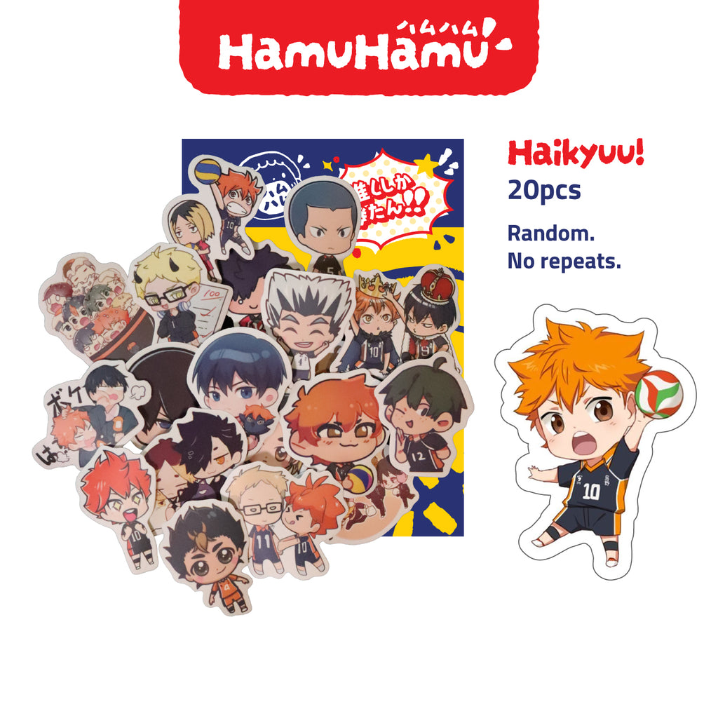HamuHamu Anime/Game Aesthetic Sticker Pack (20 Pieces No Repeats)