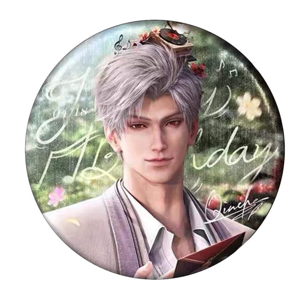 Love and Deepspace Sylus 2025 Birthday Collection 75mm Double Flash Badge - Papergames