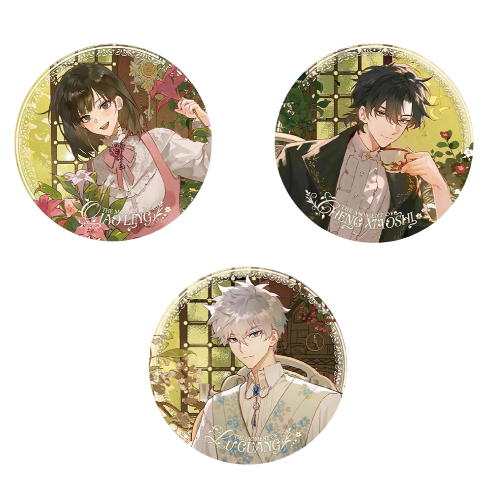 Link Click “The Moment of Blossoming” Series 65mm Tin Badge - Li Ting