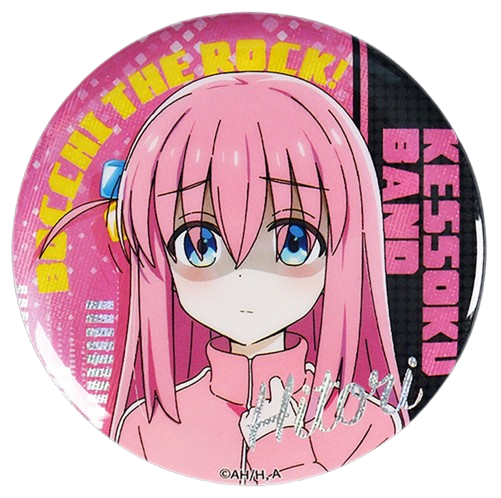Bocchi the Rock 58mm Cross Laser Tin Badge - Boom Comic