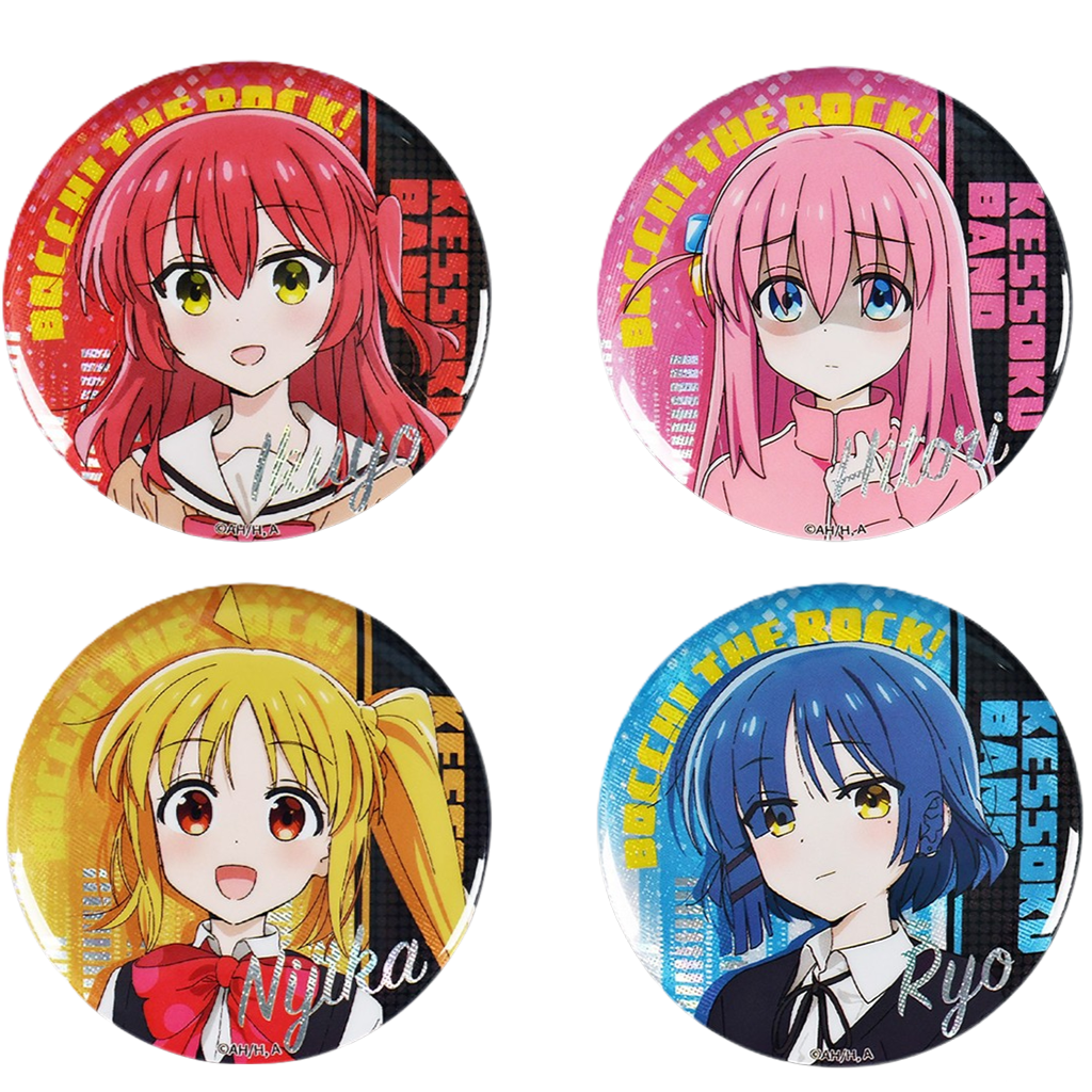 Bocchi the Rock 58mm Cross Laser Tin Badge - Boom Comic