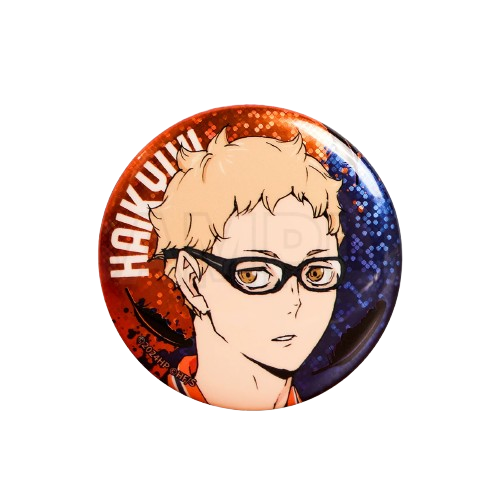 Haikyu!! The Dumpster Battle 58mm Double Flash Tin Badge - GuGuGuGu