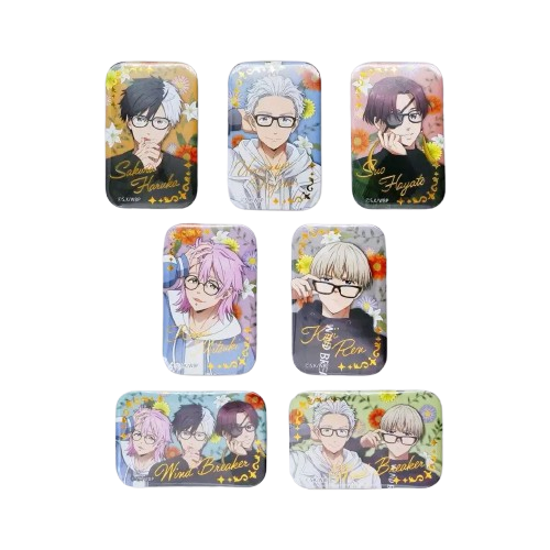 Wind Breaker "Glasses" Series 44*70mm Square Badge Blind Box - Muzzle inc.