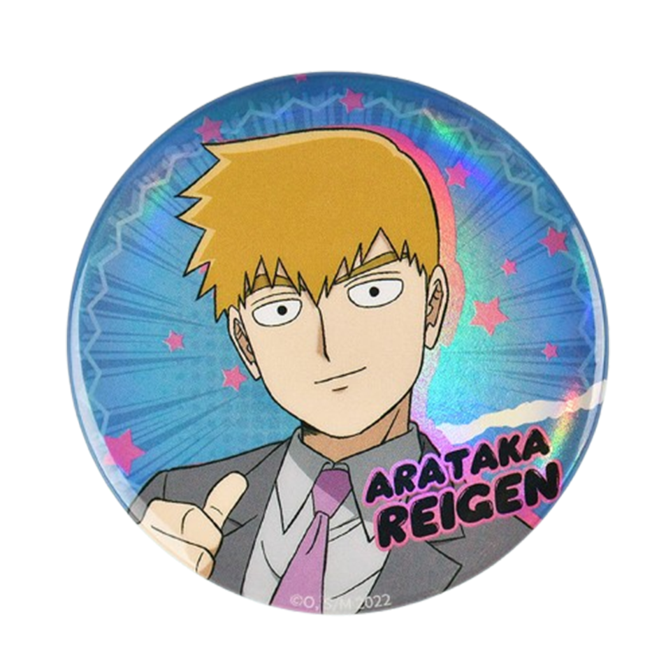 Mob Psycho 100 III 58mm Matte Laser Tin Badge - Boom Comic