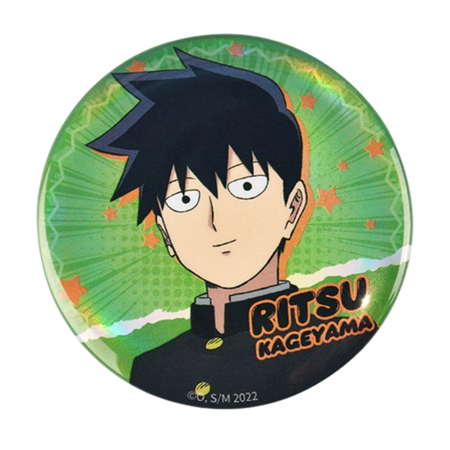 Mob Psycho 100 III 58mm Matte Laser Tin Badge - Boom Comic