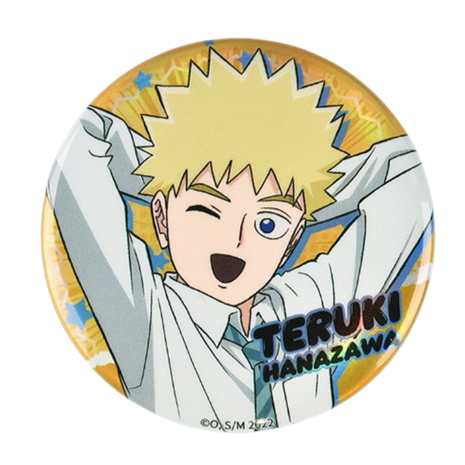 Mob Psycho 100 III 58mm Matte Laser Tin Badge - Boom Comic