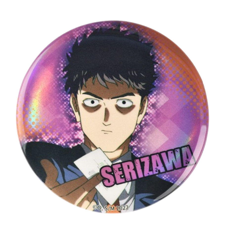 Mob Psycho 100 III 58mm Double Flash Battle Ver. Tin Badge - Boom Comic