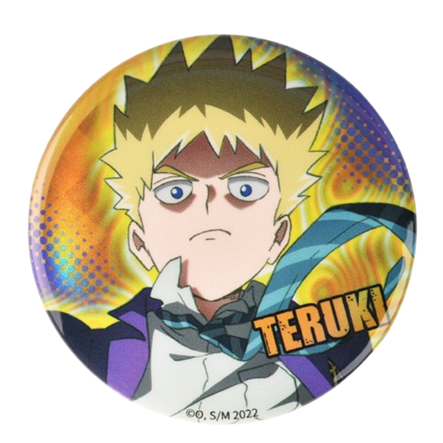 Mob Psycho 100 III 58mm Double Flash Battle Ver. Tin Badge - Boom Comic