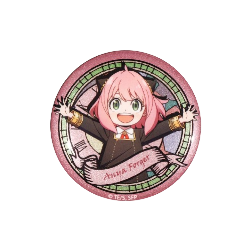 SPY×FAMILY 58mm Stained Glass Art 58mm Tin Badge - Boom Comic