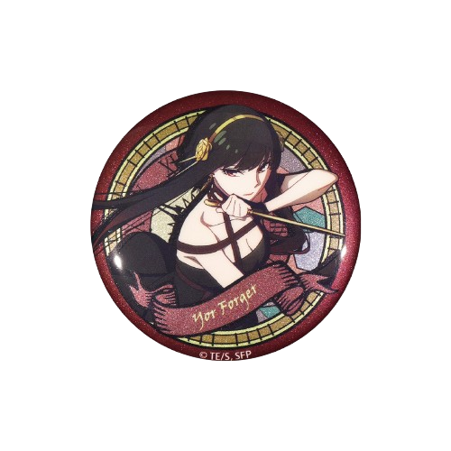 SPY×FAMILY 58mm Stained Glass Art 58mm Tin Badge - Boom Comic