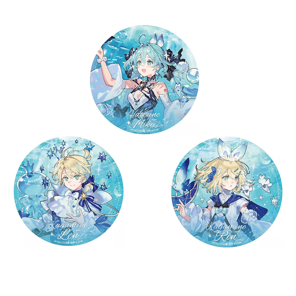 Hatsune Miku “Floating Light, Dreaming Shadow” Series 65mm Tin Badge - LOFTERGOODS