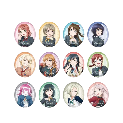 Love Live! Nijigasaki High School Idol Club 52*62mm Uniform Series Tin Badge Blind Box - NANMANSHE