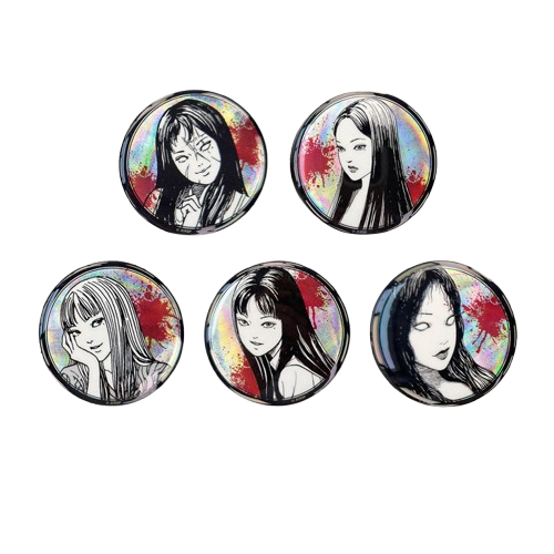 Junji Ito Maniac: Japanese Tales of the Macabre Series 58mm Tin Badge Blind Box Ver. 2 - MOUXUYY