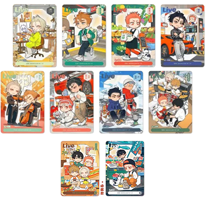 19 Days "Live" Series Acrylic Transparent Card Blind Box - MOSSPACA