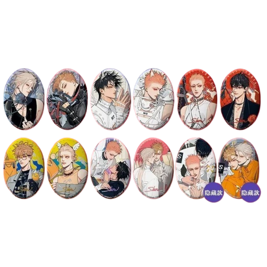 19 Days "Show" Series 58*86mm Oval Tin Badge Blind Box - MOSSPACA