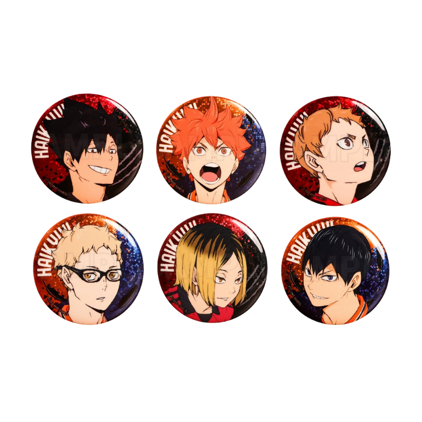Haikyu!! The Dumpster Battle 58mm Double Flash Tin Badge - GuGuGuGu