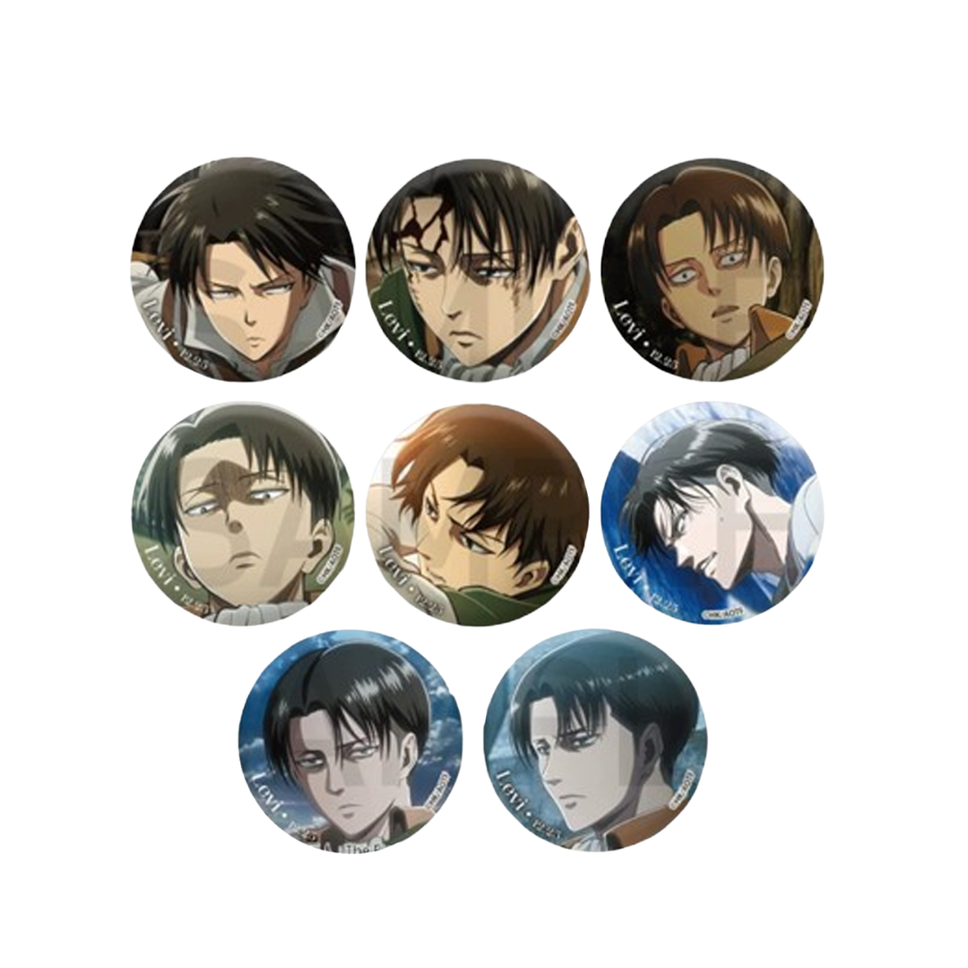 Attack on Titan Re:lighting Series 57mm Levi Birthday Tin Badge Blind Box - I.G WIT