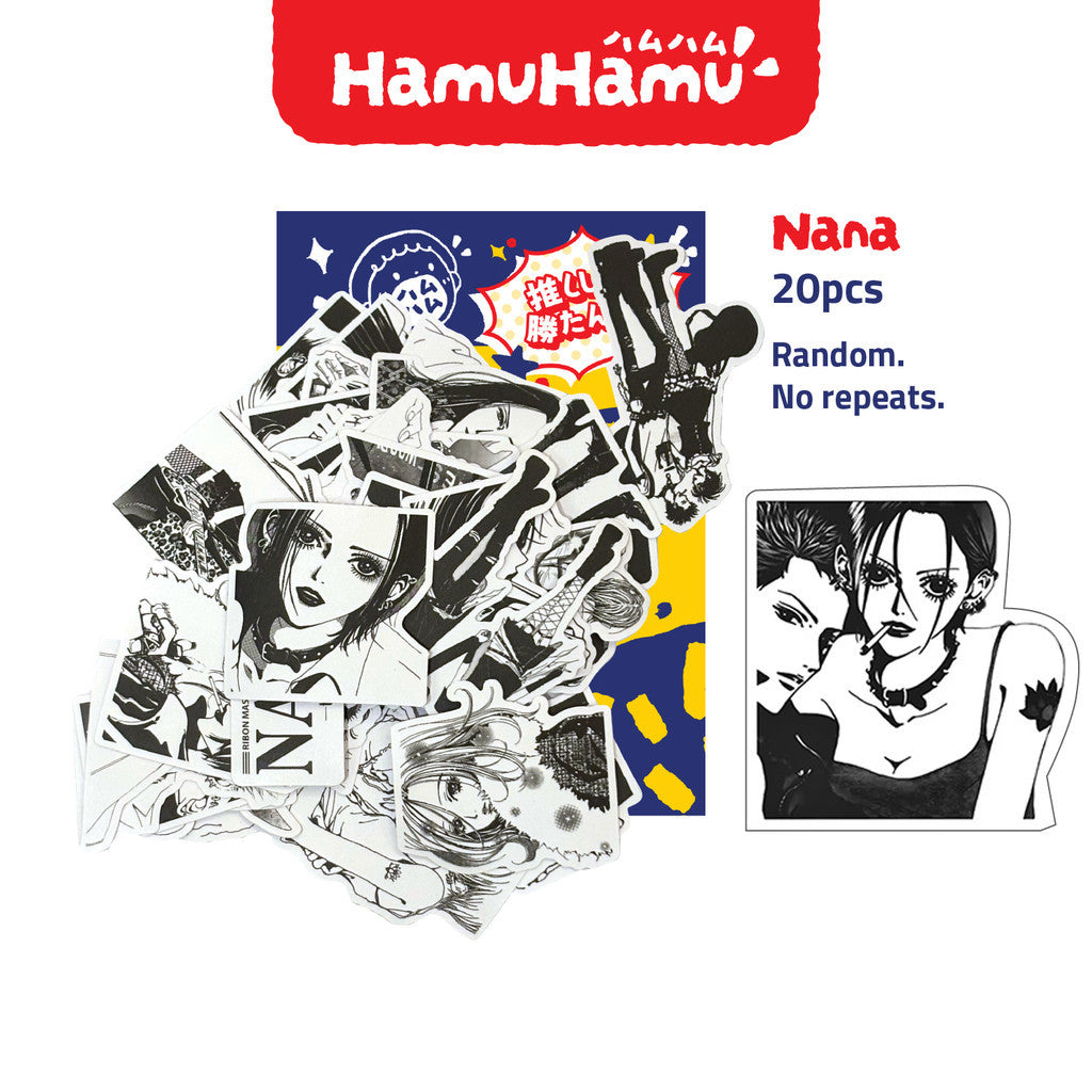 HamuHamu Anime/Game Aesthetic Sticker Pack (20 Pieces No Repeats)