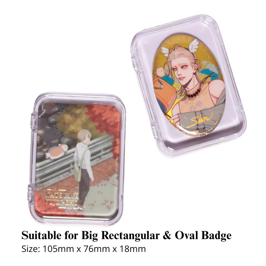Acrylic Merch Display Case (3 Sizes) for 58mm,65mm,75mm,43*70mm,Big Rectangular & Oval Badges