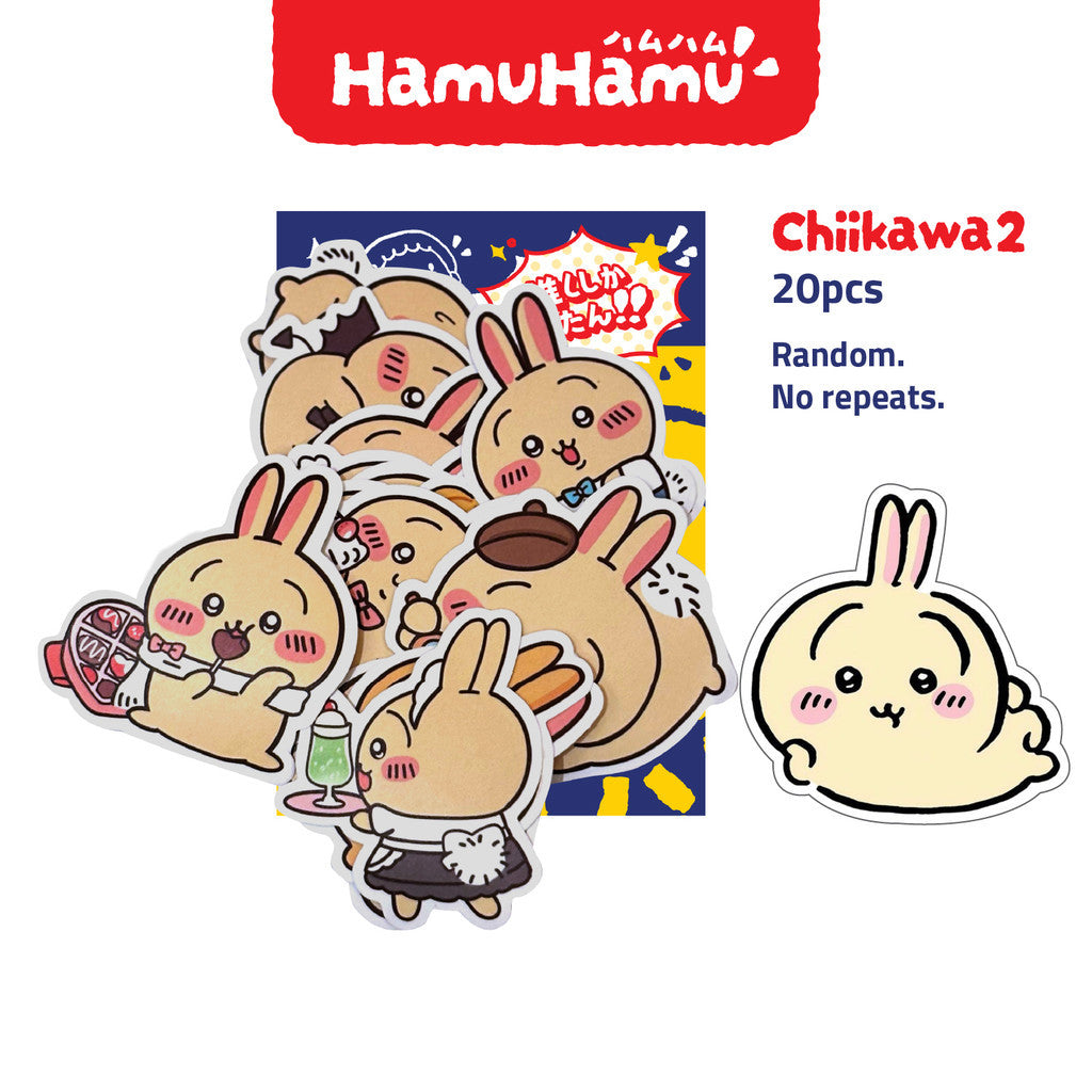 HamuHamu Anime/Game Aesthetic Sticker Pack (20 Pieces No Repeats)
