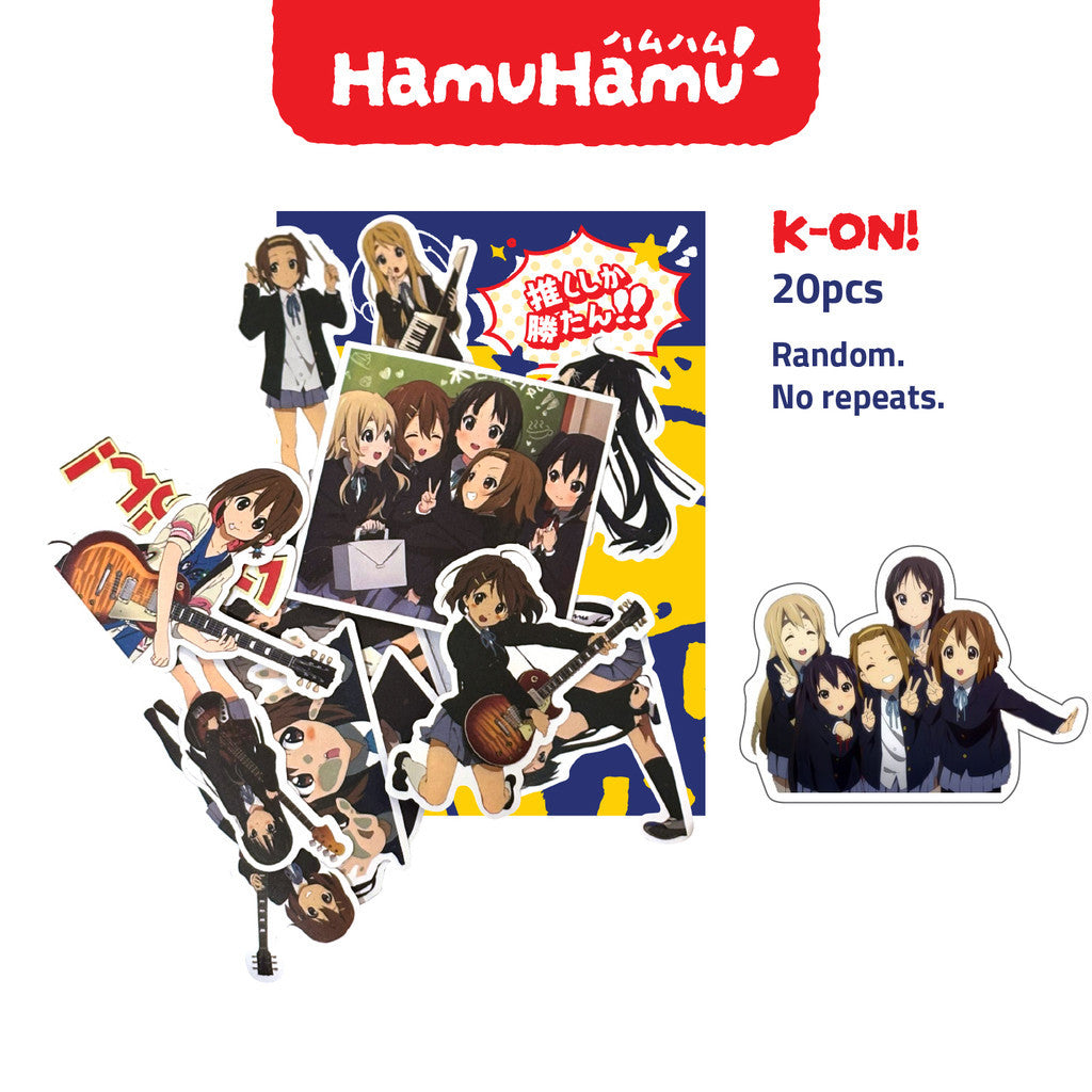 HamuHamu Anime/Game Aesthetic Sticker Pack (20 Pieces No Repeats)