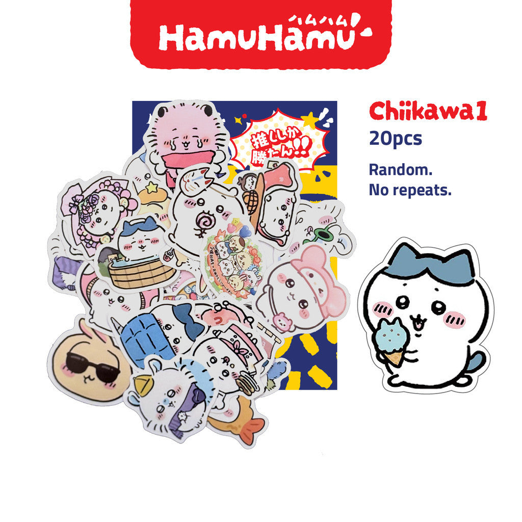 HamuHamu Anime/Game Aesthetic Sticker Pack (20 Pieces No Repeats)